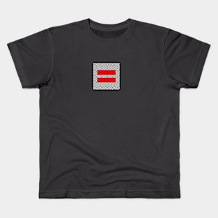 Checkerboard Equality Red Kids T-Shirt